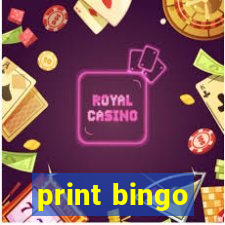 print bingo